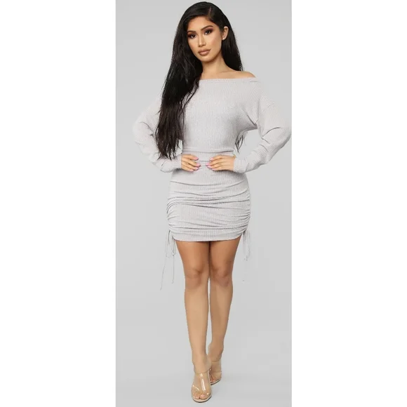 Fashion Nova | Dresses | Fashion Nova Lilac Sweater Mini Dress | Poshmark